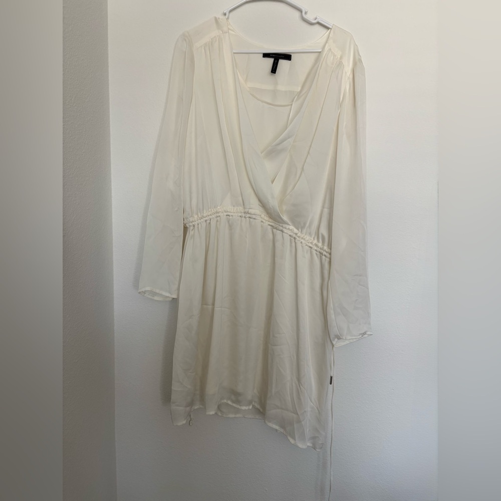 BCBGMaxAzria Cream tie dress nwot size xl